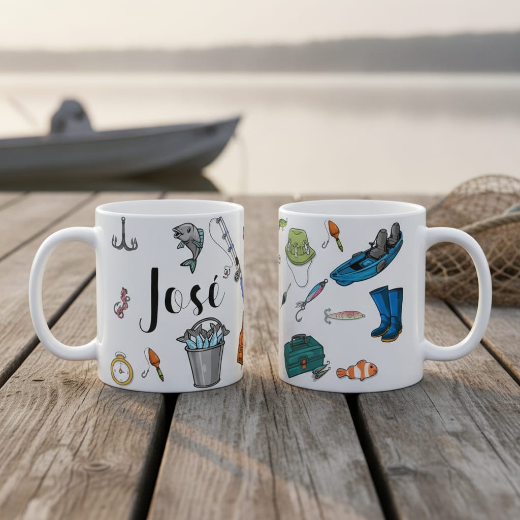 Caneca Personalizada Masculina para Pescador Pescaria - Profissões (Pescador)