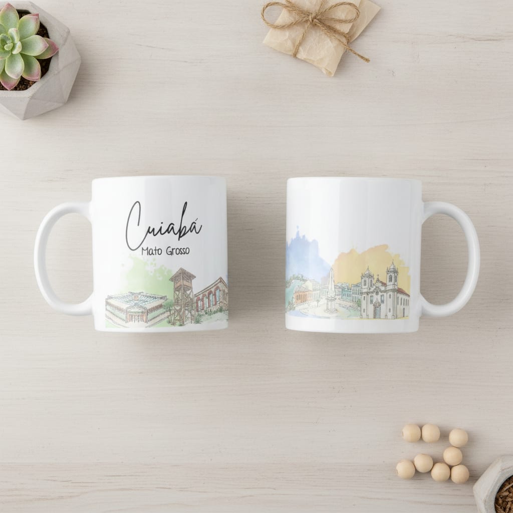 Caneca Personalizada Mato Grosso Lembrança Cidade Cuiabá - Outros (Cuiabá)