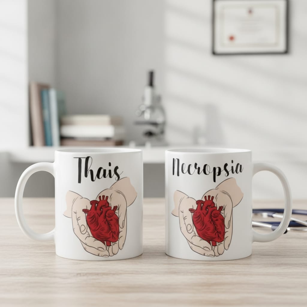 Caneca Personalizada Médico Legista com Nome Necrópsia - Profissões (Médico(a))