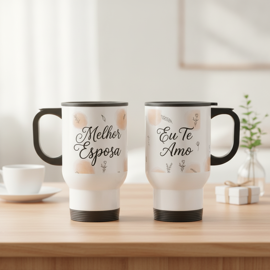 Caneca Personalizada Melhor Esposa - Térmico - Outros (Casal)