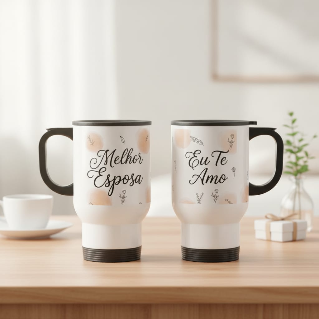 Caneca Personalizada Melhor Esposa - Térmico - Outros (Casal)