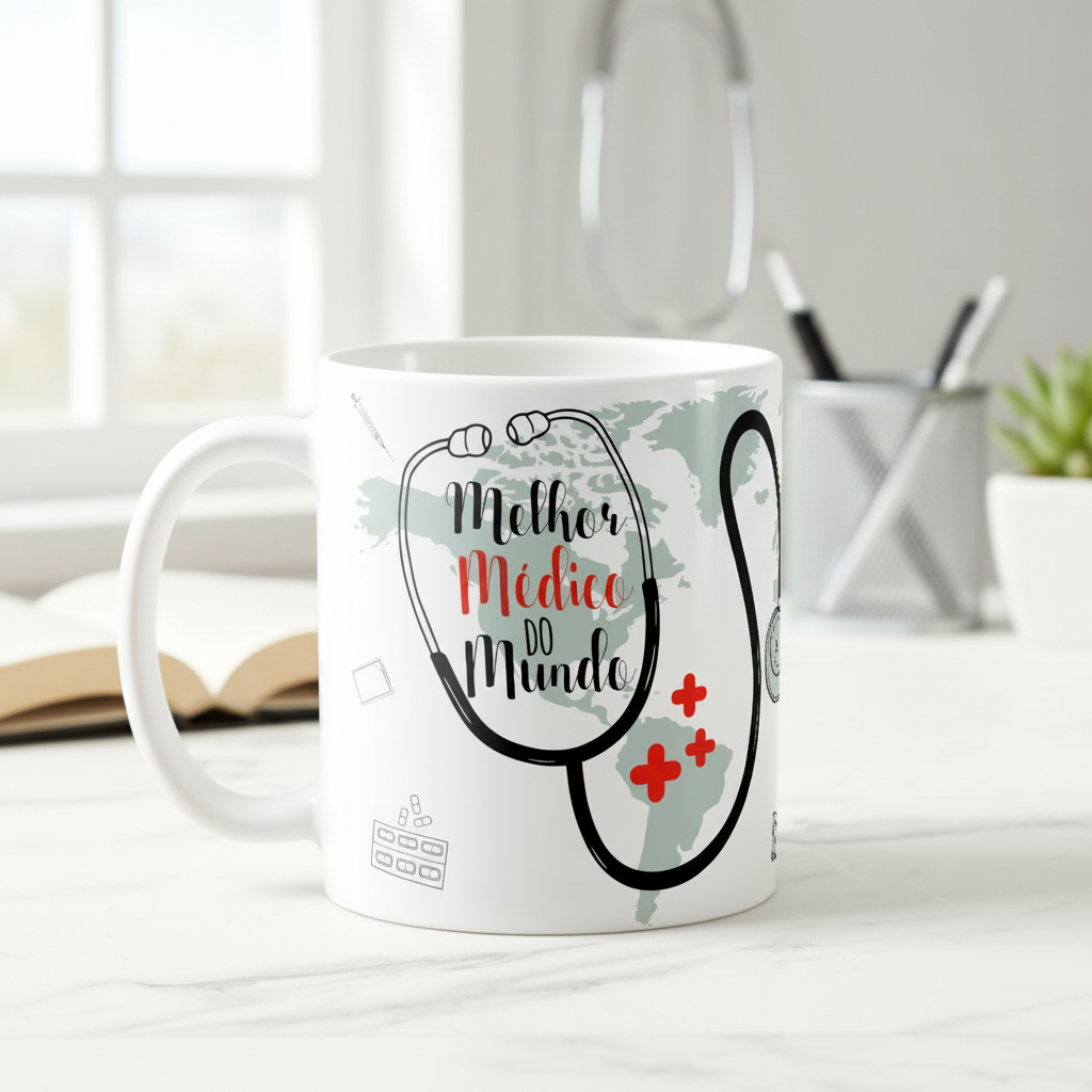 Caneca Personalizada Melhor Médico do Mundo