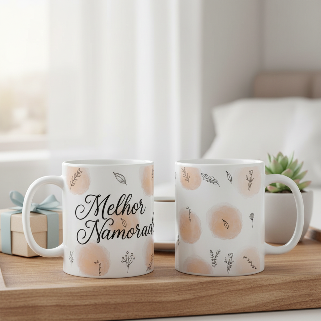 Caneca Personalizada Melhor Namorado - Branca - Outros (Casal)