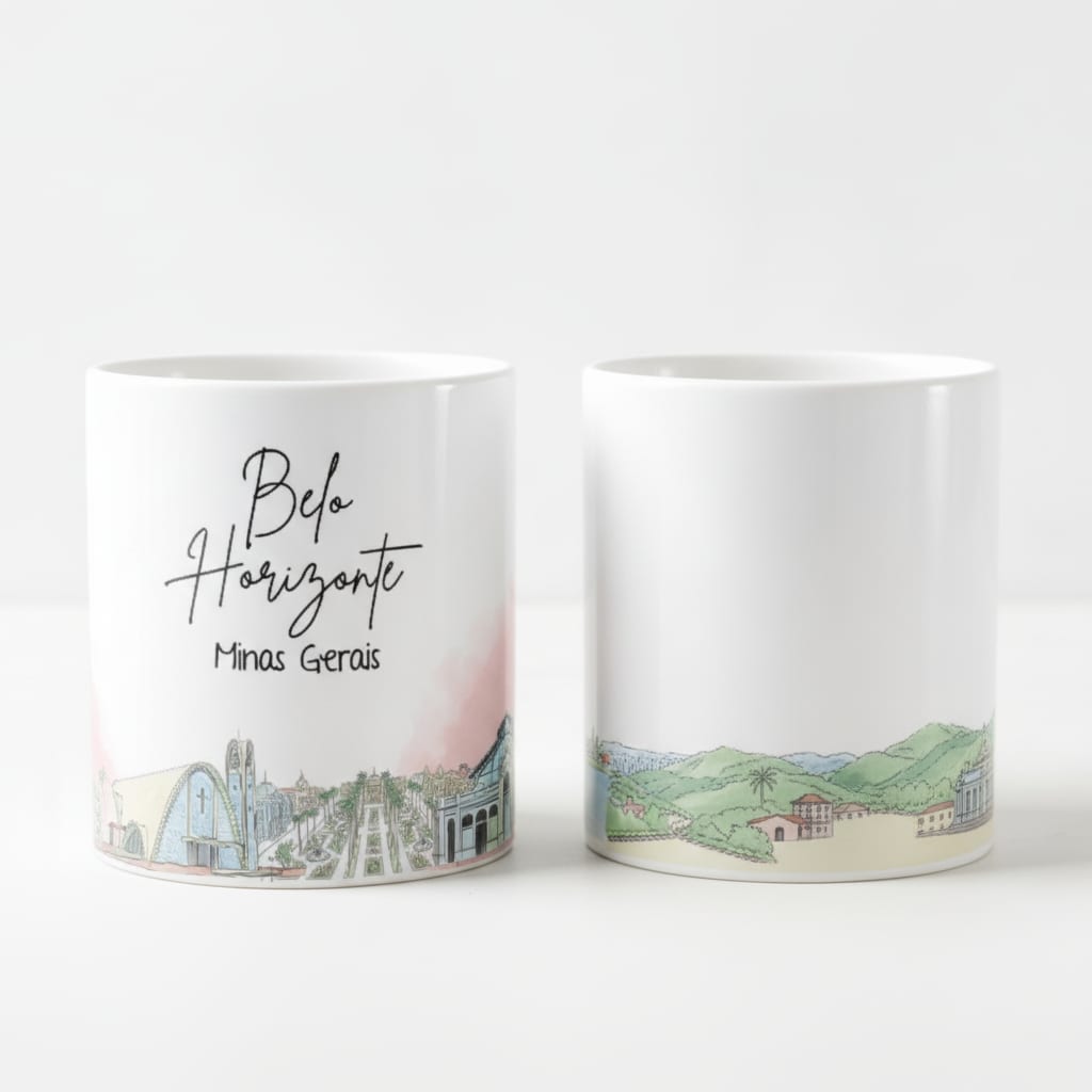 Caneca Personalizada Minas Gerais Lembrança Cidade Belo Horizonte - Outros (Belo Horizonte)