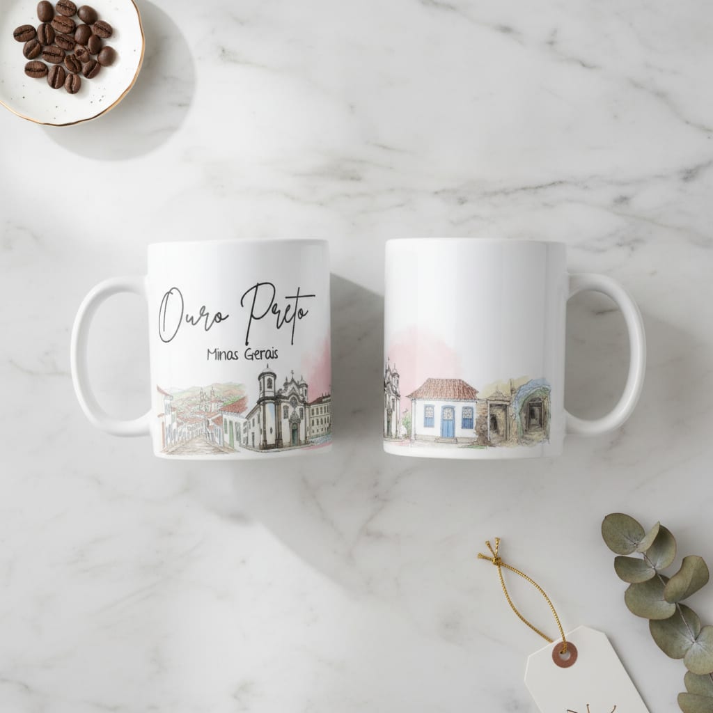 Caneca Personalizada Minas Gerais Lembrança Cidade Ouro Preto - Outros (Ouro Preto)