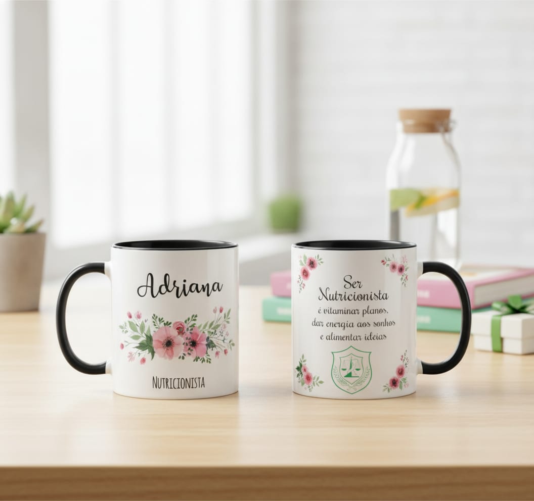Caneca Personalizada Nutrição Profissão Nutricionista - Profissões (Nutricionista)