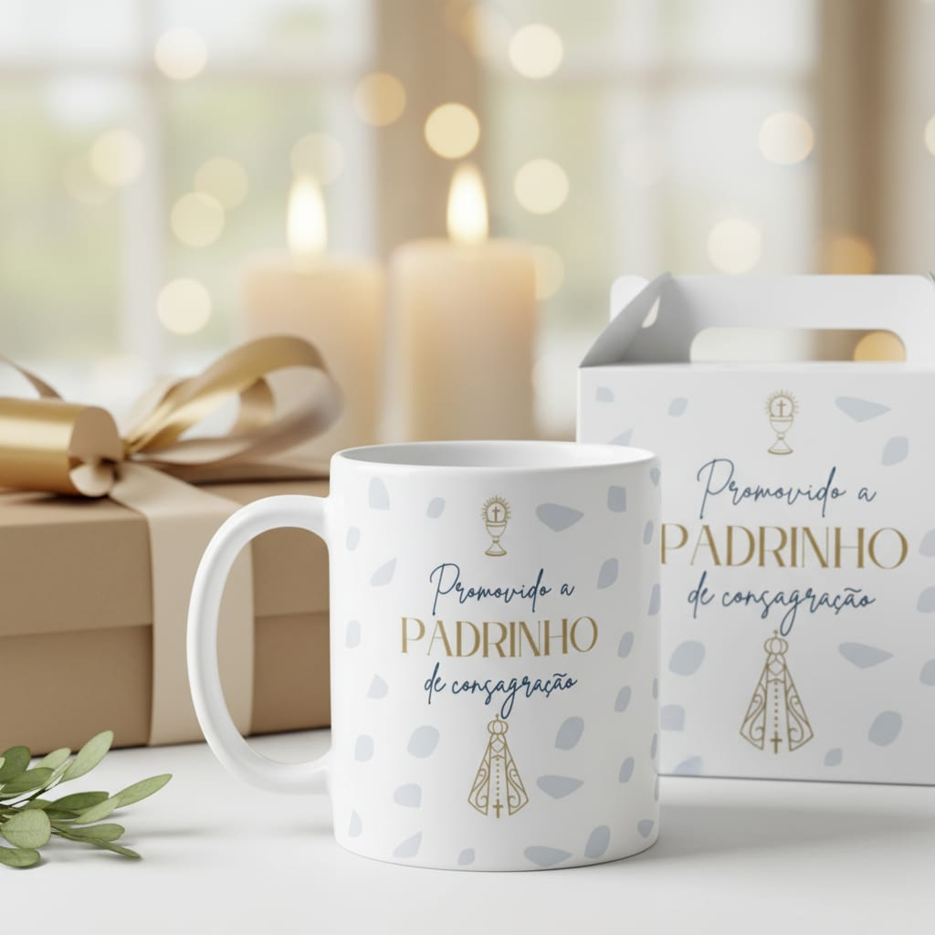 Caneca Personalizada Padrinho de Consagração Agradecimento