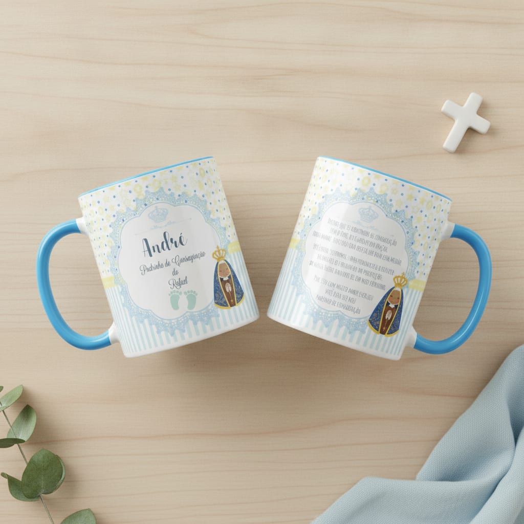 Caneca Personalizada Padrinho de Consagração Batizado - Batizado (Padrinho)