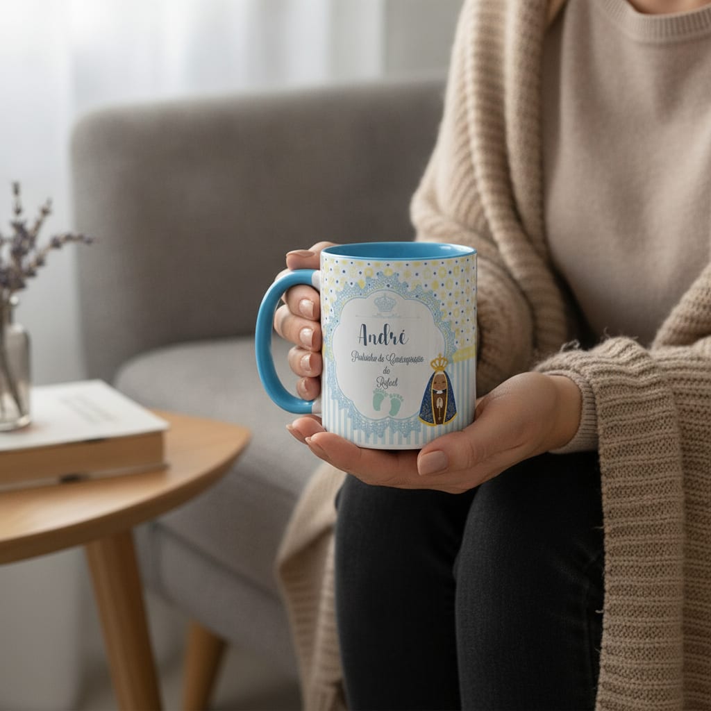 Caneca Personalizada Padrinho de Consagração Batizado
