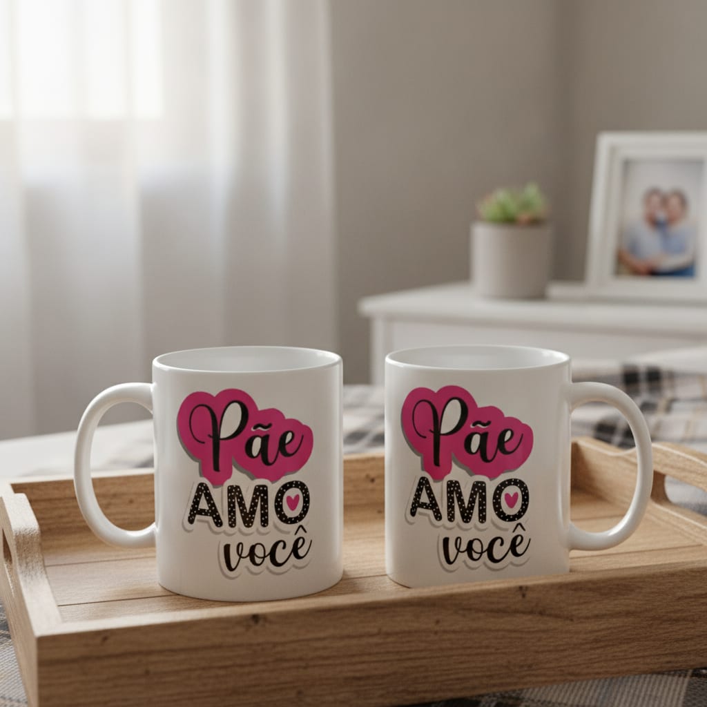 Caneca Personalizada Pãe - Dias dos Pais Pãe Amo Você - Família (Pãe)