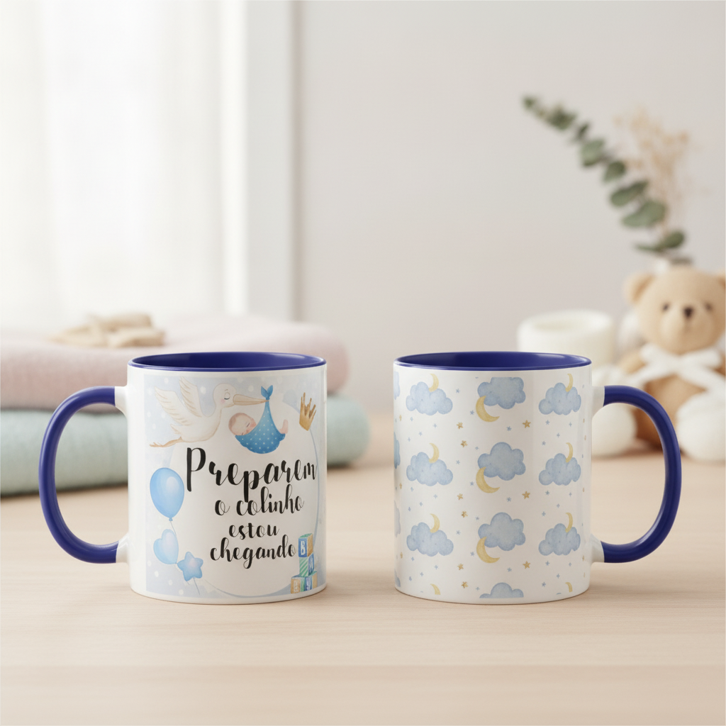 Caneca Personalizada para Anunciar Gravidez Amigos Família - Anúncio de Gravidez (Família/Geral)