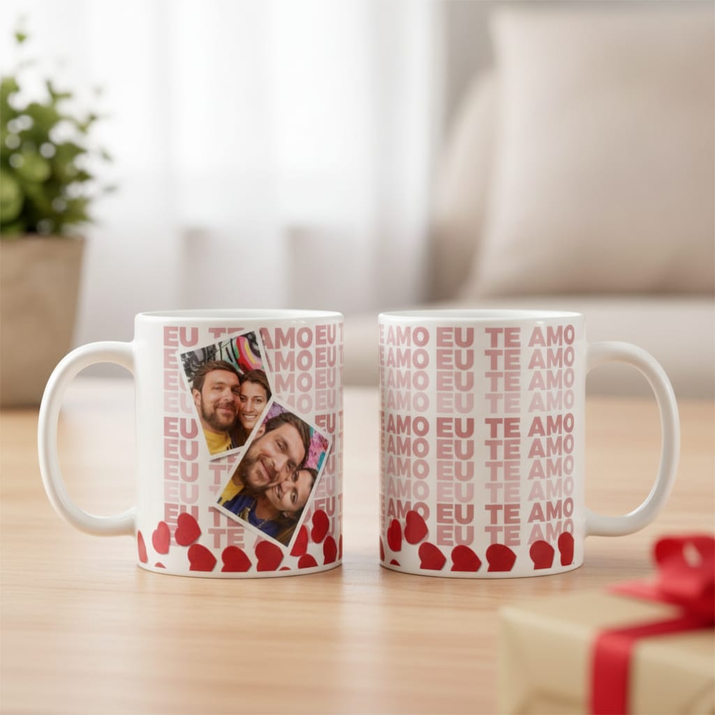 Caneca Personalizada para Presente Casal Apaixonado Te Amo - Outros (Casal)
