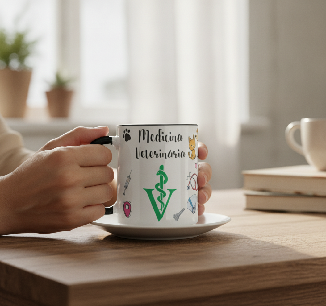 Caneca Personalizada para Profissionais Medicina Veterinária