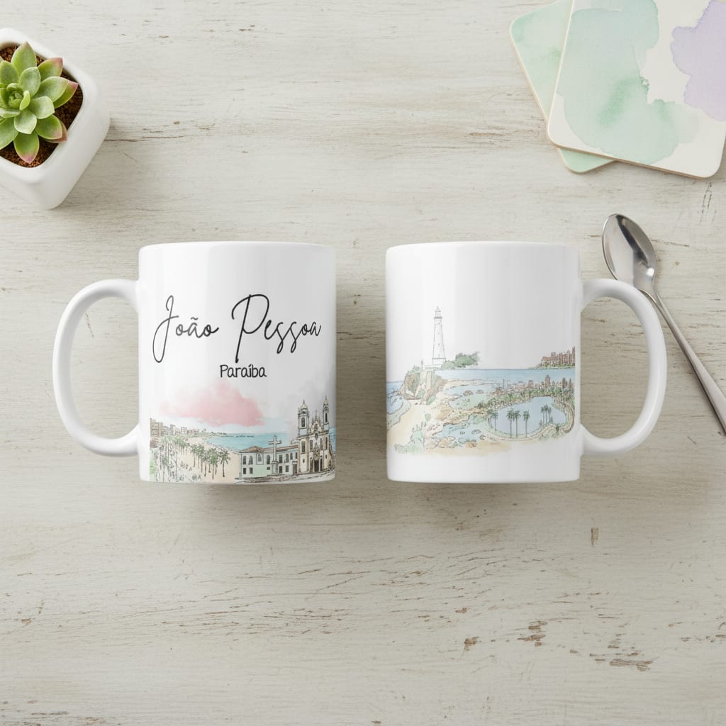 Caneca Personalizada Paraíba Lembrança Cidade João Pessoa - Outros (João Pessoa)