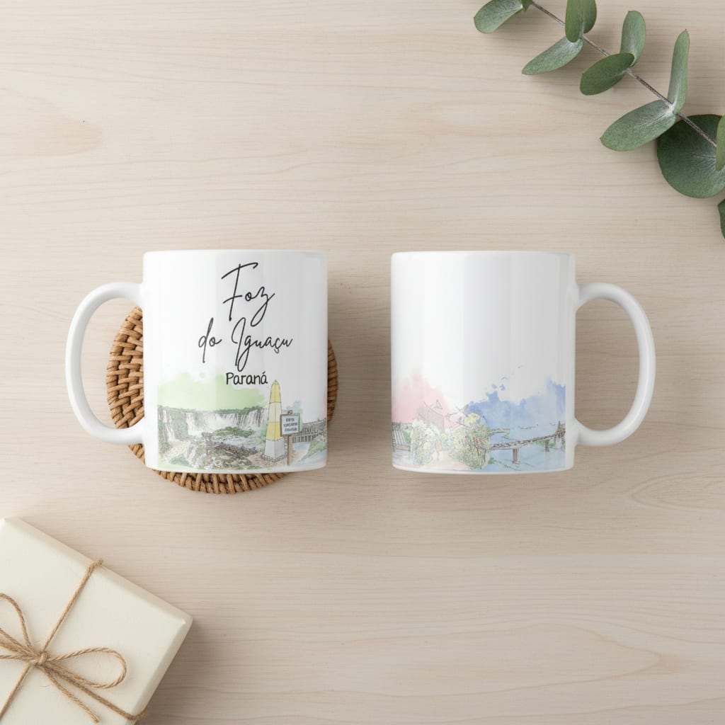 Caneca Personalizada Paraná Lembrança Cidade Foz do Iguaçu - Outros (Foz do Iguaçu)