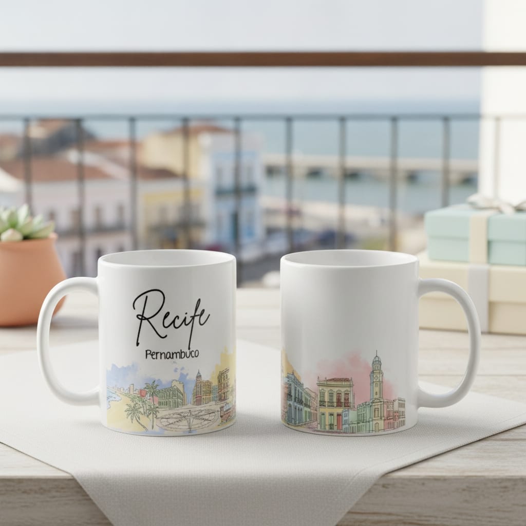 Caneca Personalizada Pernambuco Lembrança Cidade Recife - Outros (Recife)