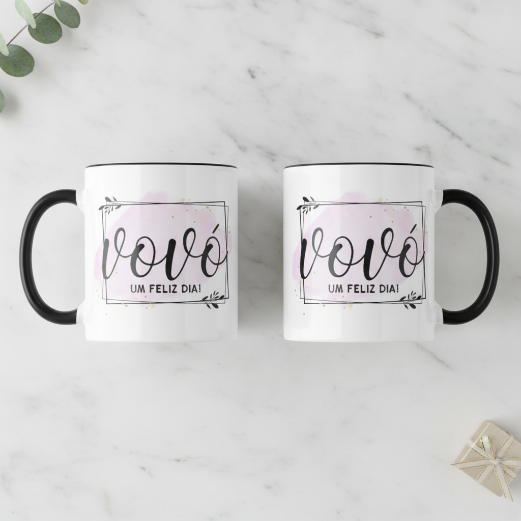 Caneca Personalizada Presente Dia dos Avós Vovó  - Família (Avó)