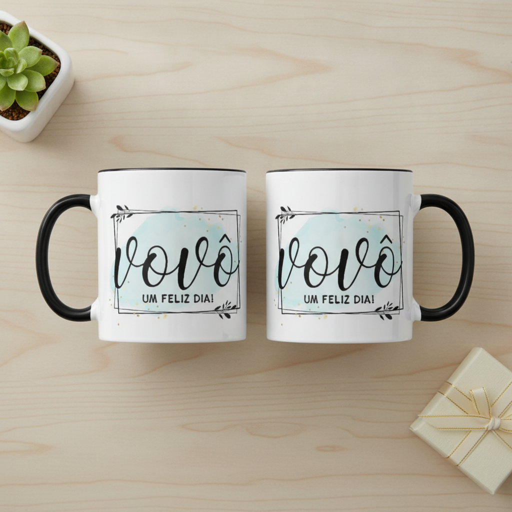 Caneca Personalizada Presente Dia dos Avós Vovô - Família (Avô)