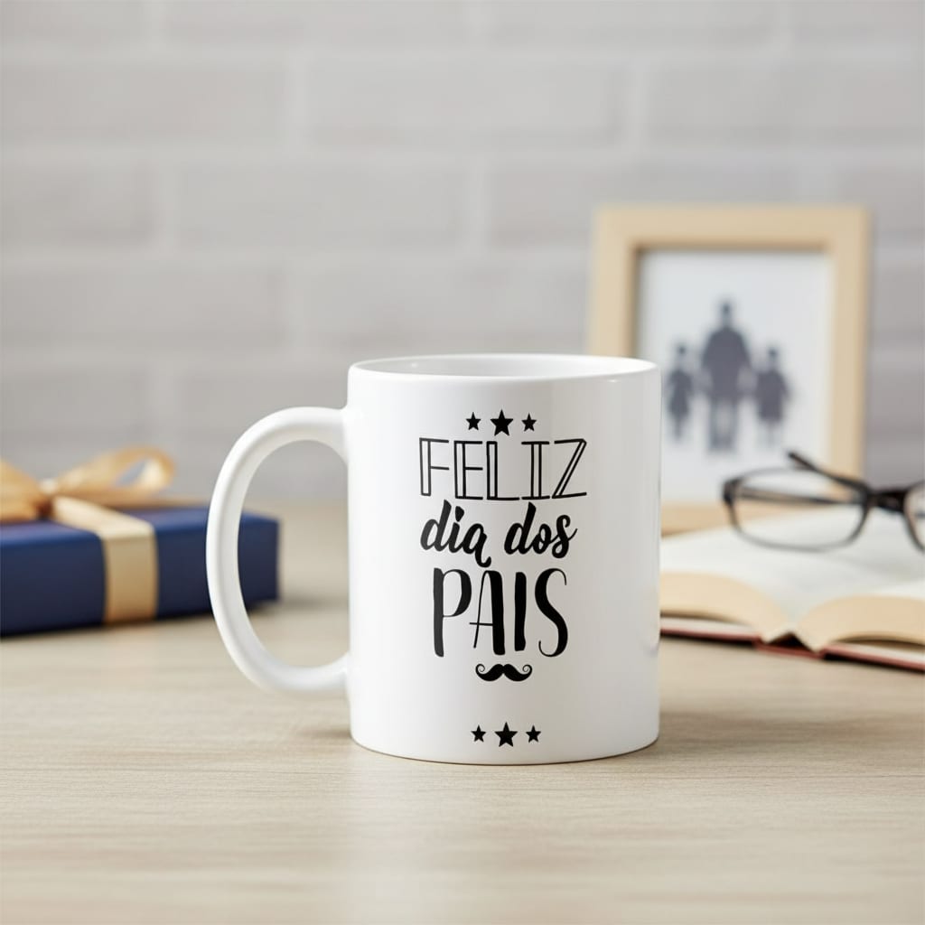 Caneca Personalizada Presente Dia Dos Pais Pronta Entrega