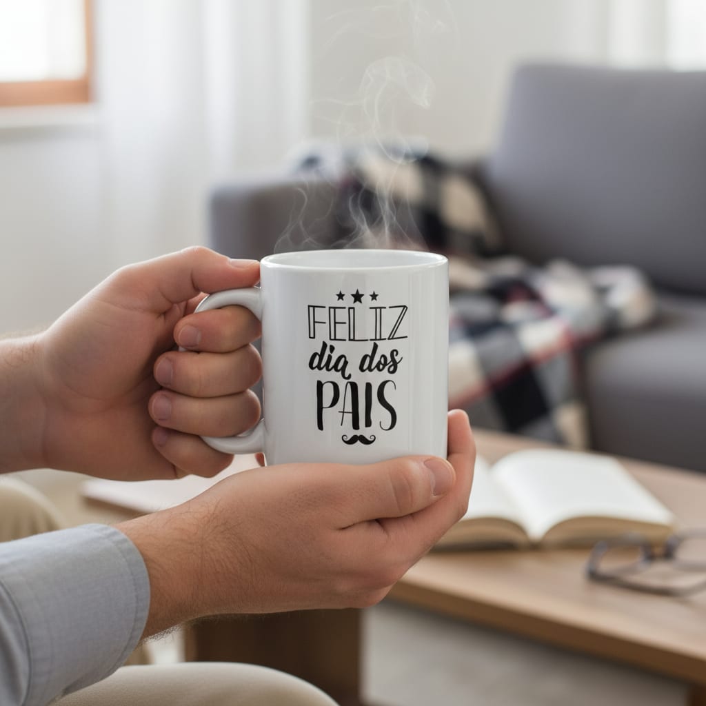 Caneca Personalizada Presente Dia Dos Pais Pronta Entrega