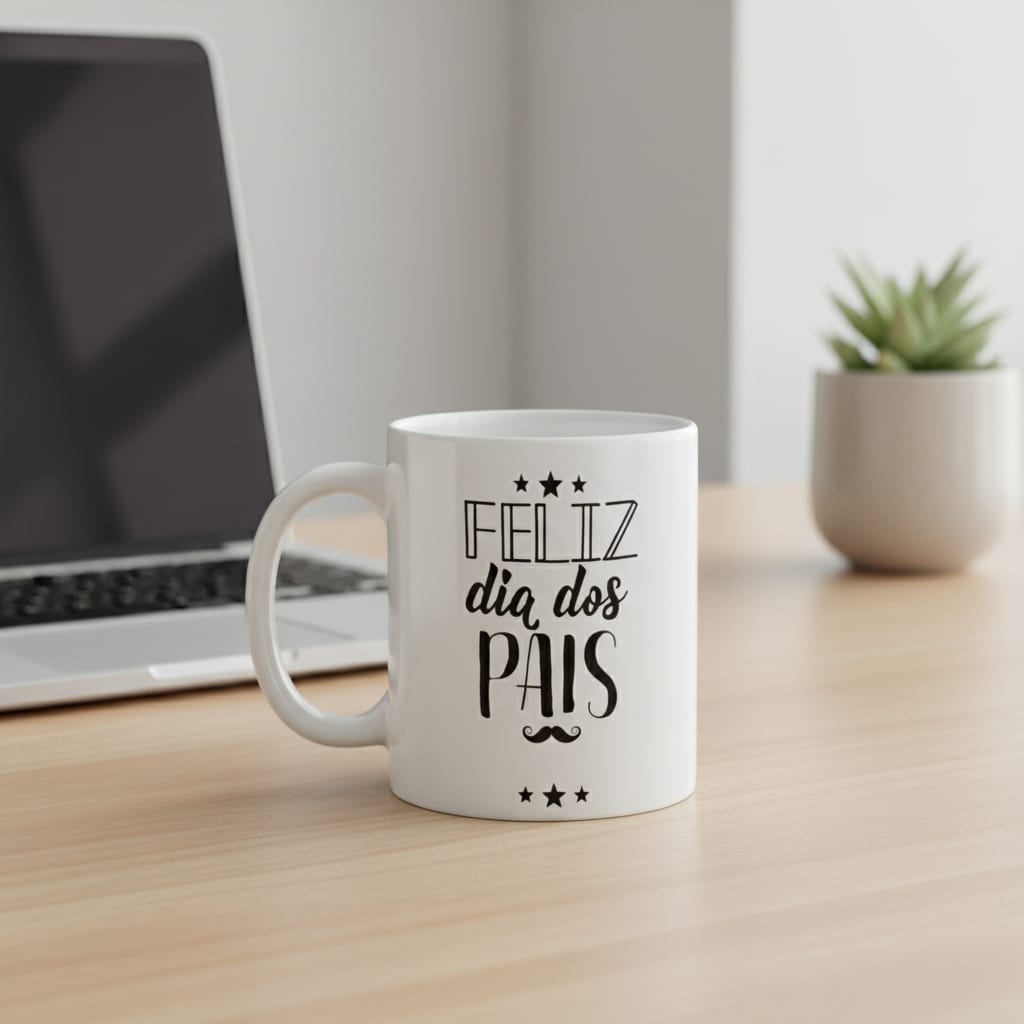 Caneca Personalizada Presente Dia Dos Pais Pronta Entrega