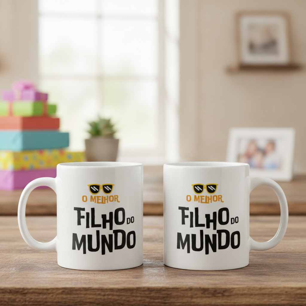 Caneca Personalizada Presente Divertido para Filho Melhor - Família (Filho)