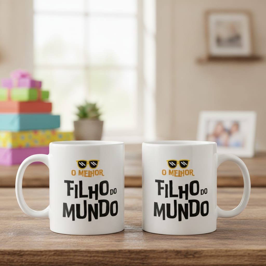 Caneca Personalizada Presente Divertido para Filho Melhor - Família (Filho)