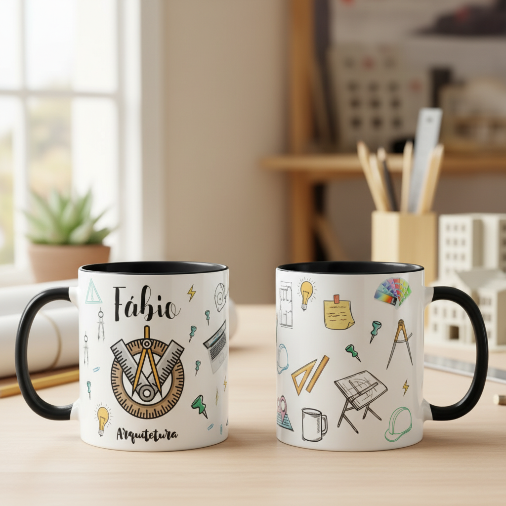 Caneca Personalizada Presente Especial Arquitetura - Profissões (Arquitetura)