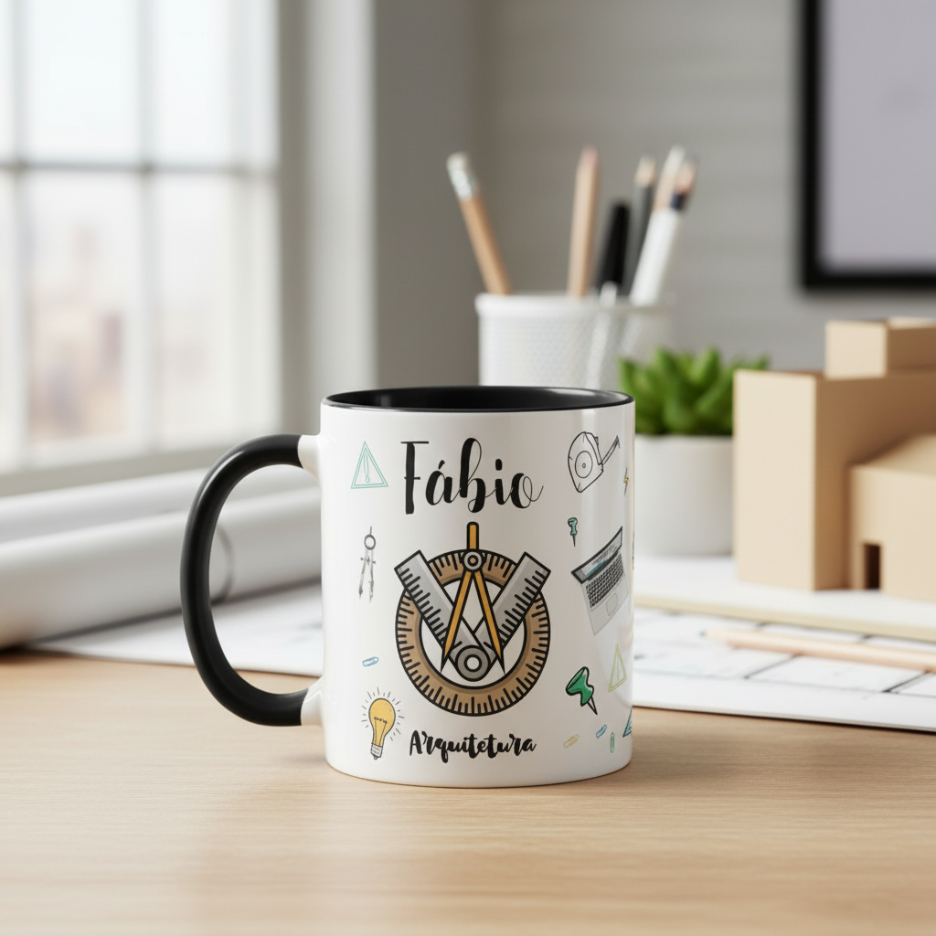Caneca Personalizada Presente Especial Arquitetura
