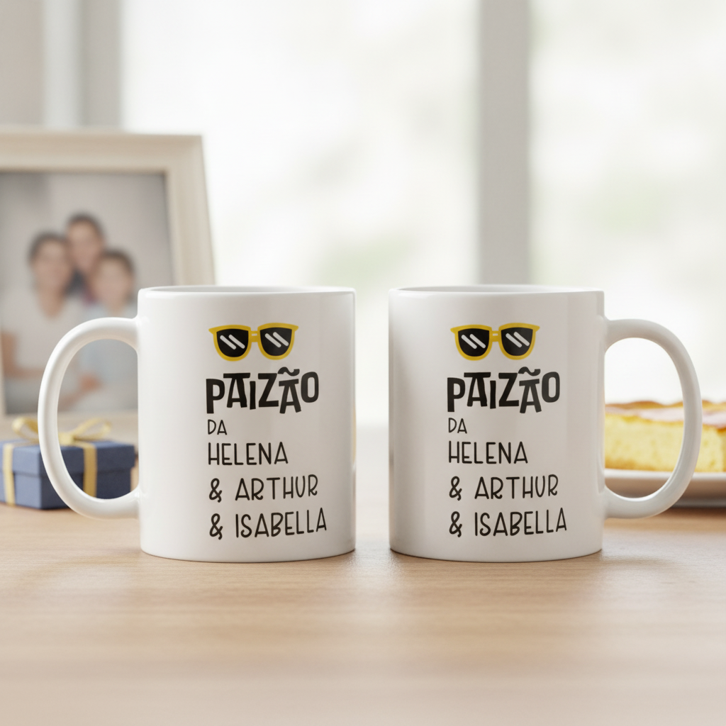 Caneca Personalizada Presente Especial Paizão com Nome