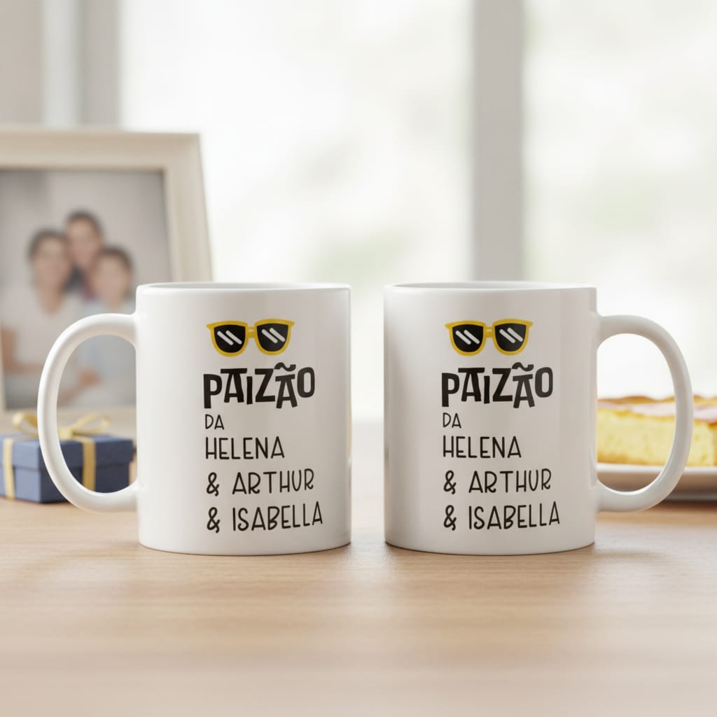 Caneca Personalizada Presente Especial Paizão com Nome - Família (Pai)