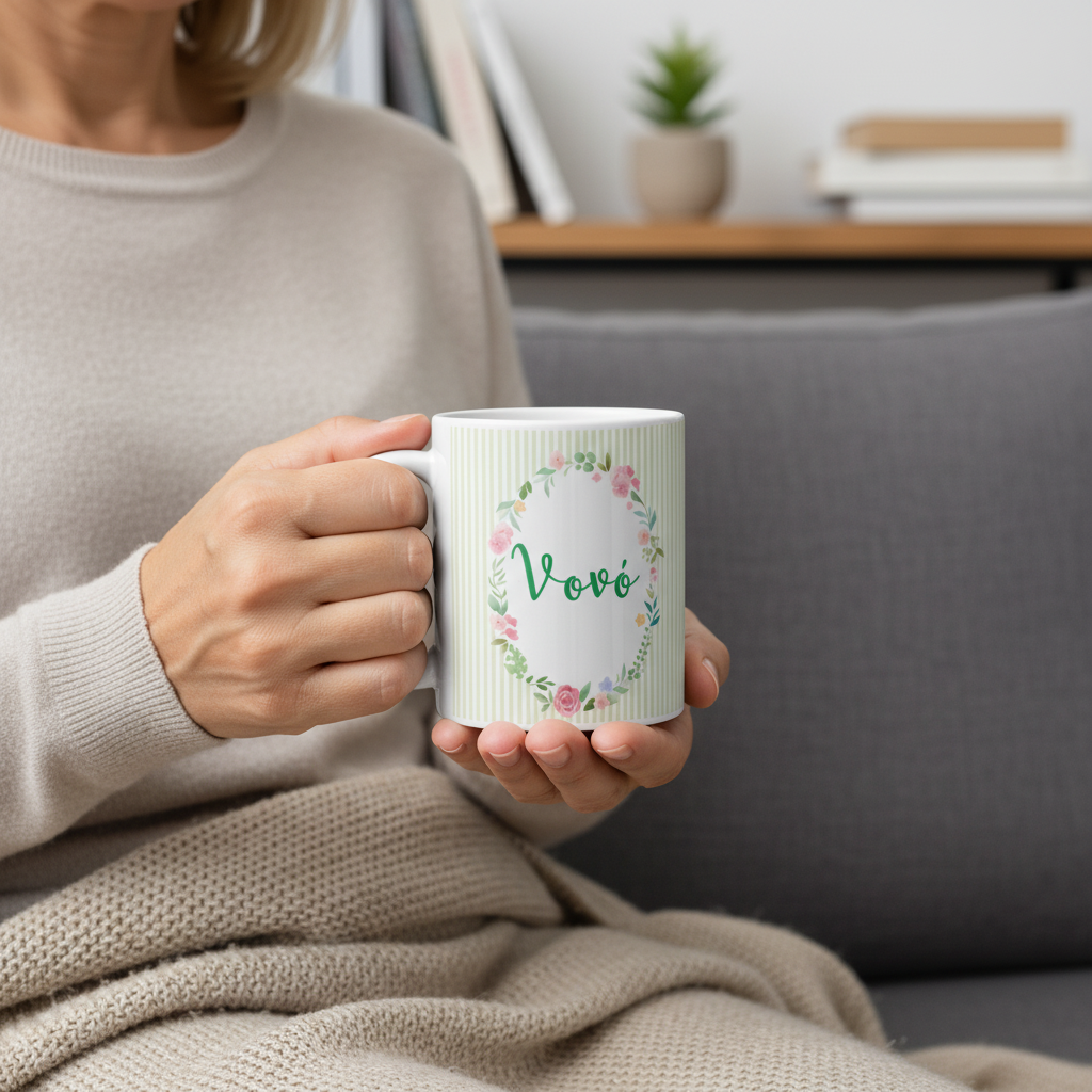 Caneca Personalizada Presente Especial para Vovó com Oração