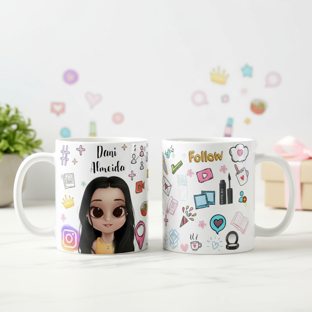Caneca Personalizada Presente Influencer Blogueira