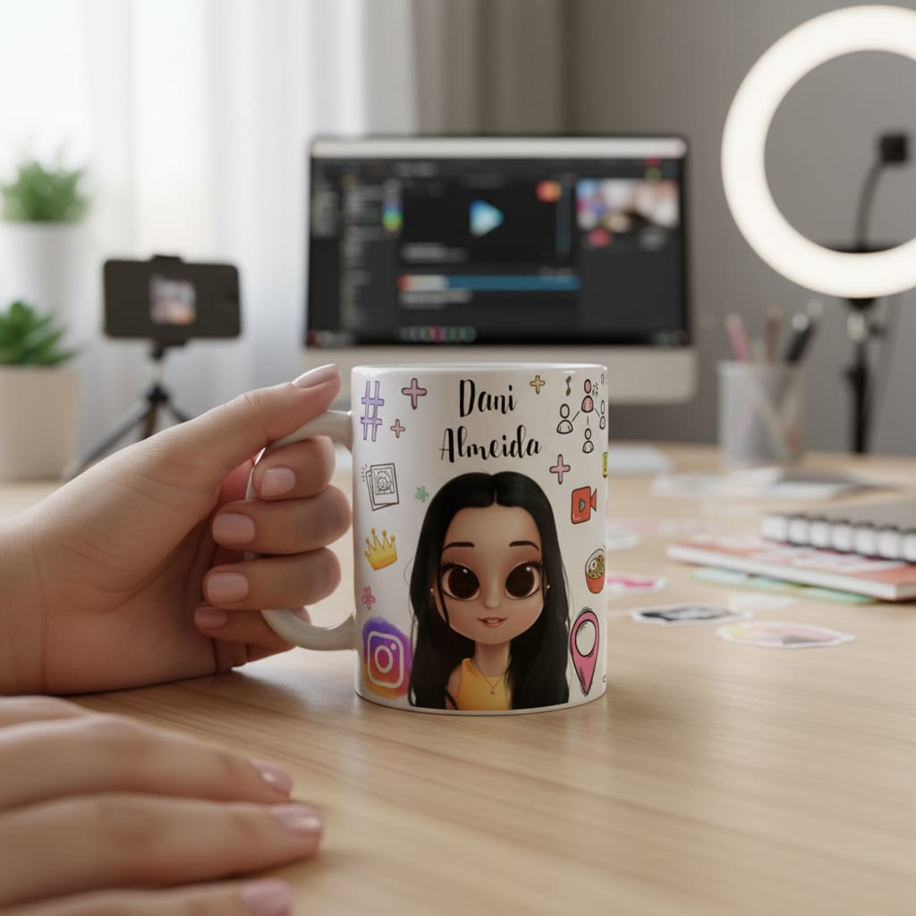 Caneca Personalizada Presente Influencer Blogueira