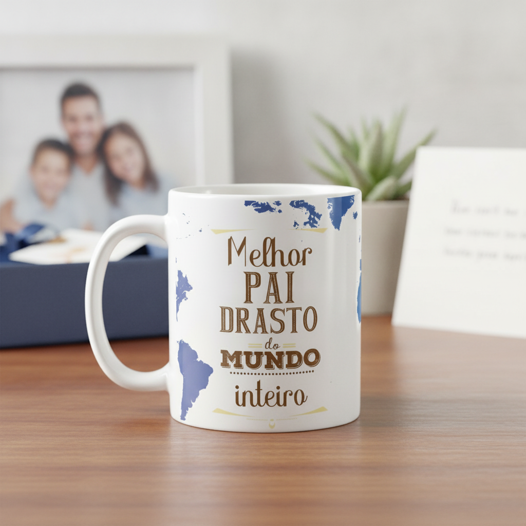 Caneca Personalizada Presente Melhor Padrasto do Mundo