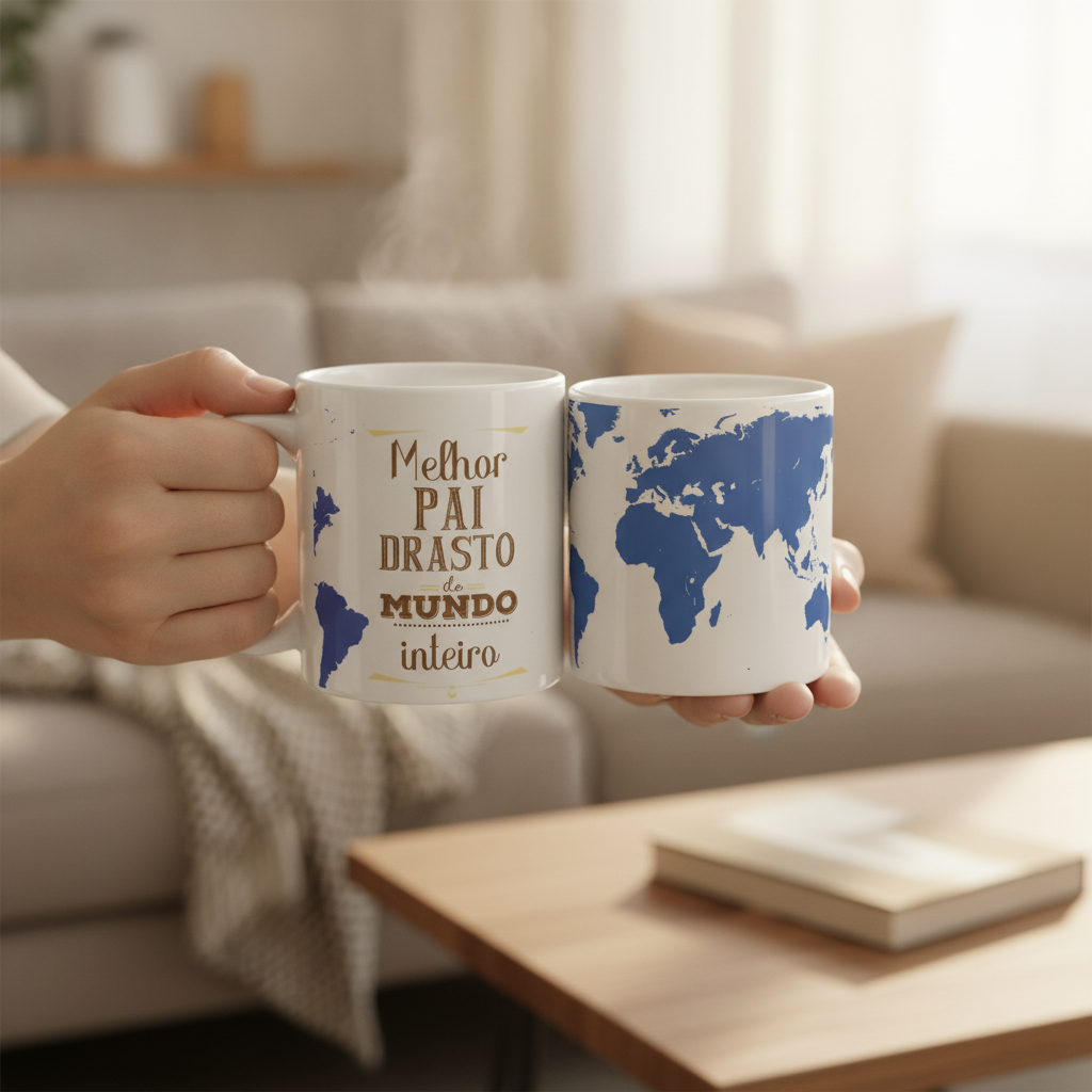 Caneca Personalizada Presente Melhor Padrasto do Mundo