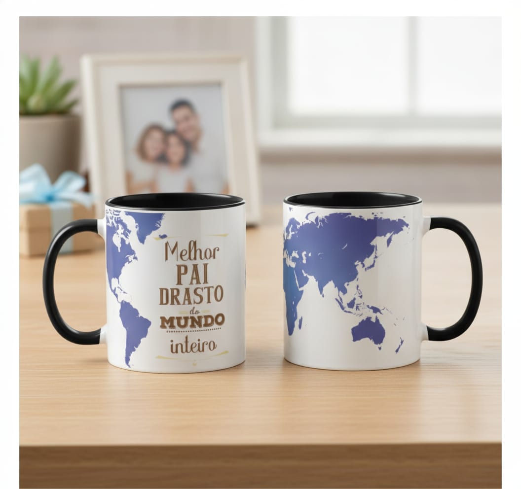 Caneca Personalizada Presente Melhor Paidrasto Do Mundo