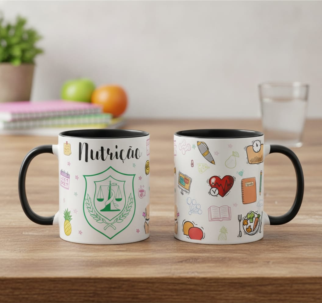 Caneca Personalizada Presente Nutrição Nutricionista - Profissões (Nutricionista)