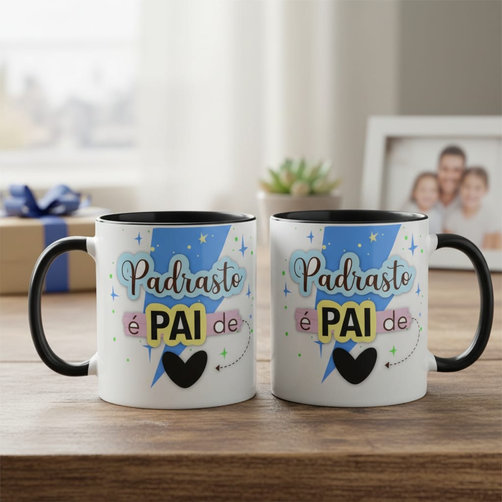 Caneca Personalizada Presente para Padrasto - Família (Padrasto)