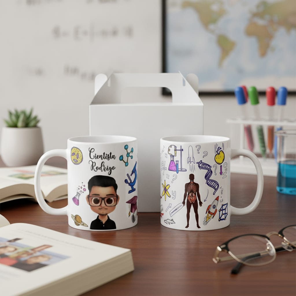 Caneca Personalizada Presente para Professor de Ciências - Dia dos Professores (Ciências)