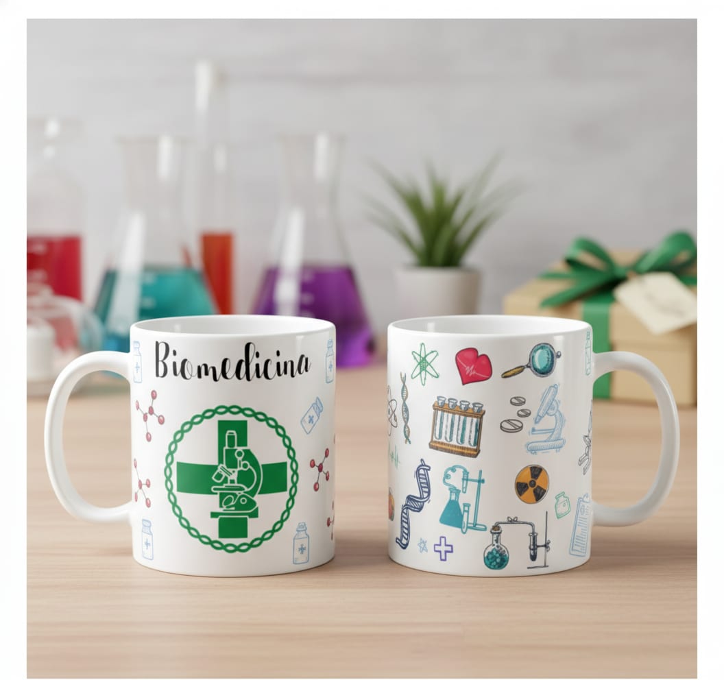 Caneca Personalizada Presente Profissão Biomedicina - Profissões (Biomedico(a))