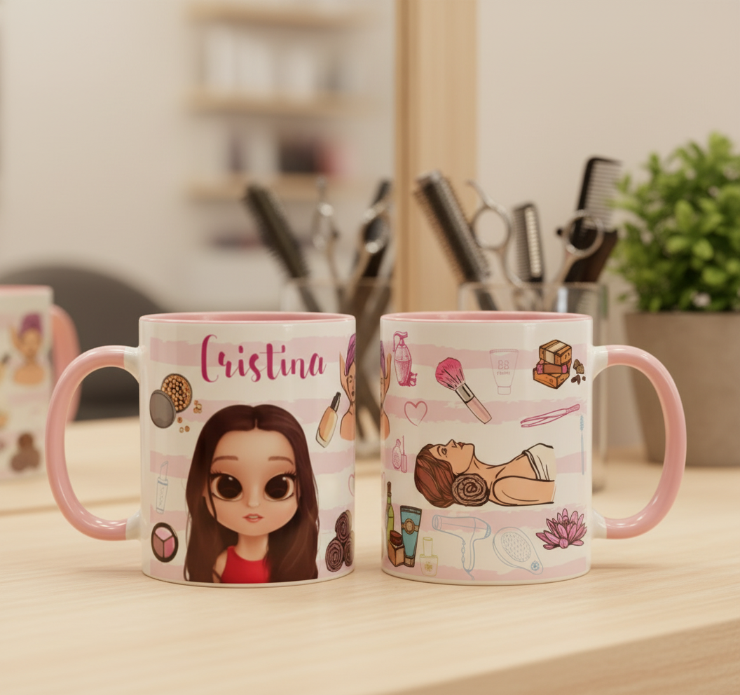 Caneca Personalizada Presente Profissão Esteticista Estética - Profissões (Esteticista)