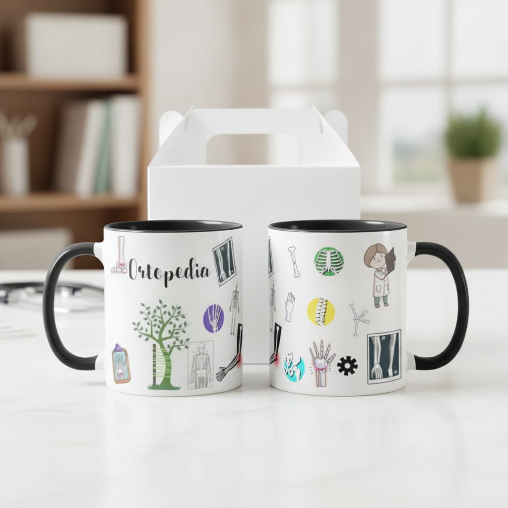 Caneca Profissão Médico Ortopedista Personalizada Presente Pronta Entrega - Profissões (Médico(a))