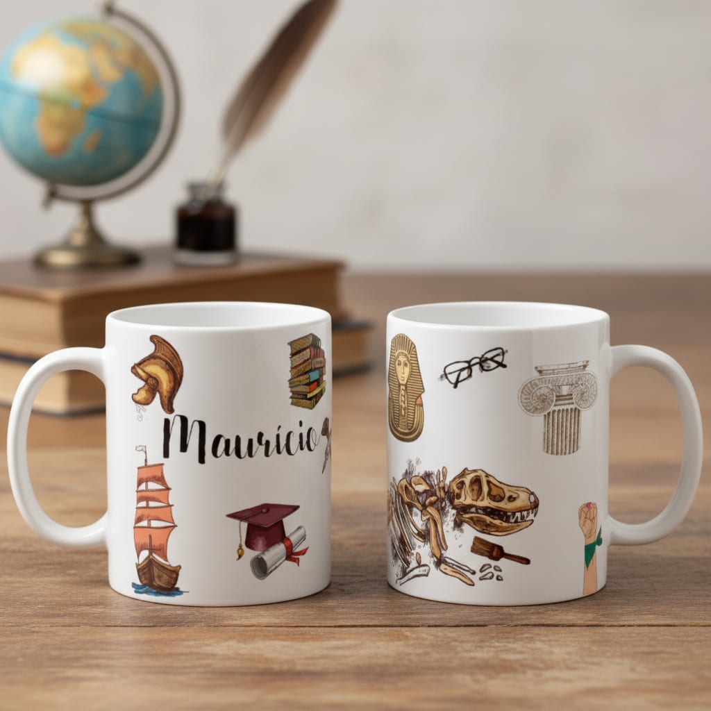Caneca Personalizada Presente Profissão Professor História - Dia dos Professores (História)