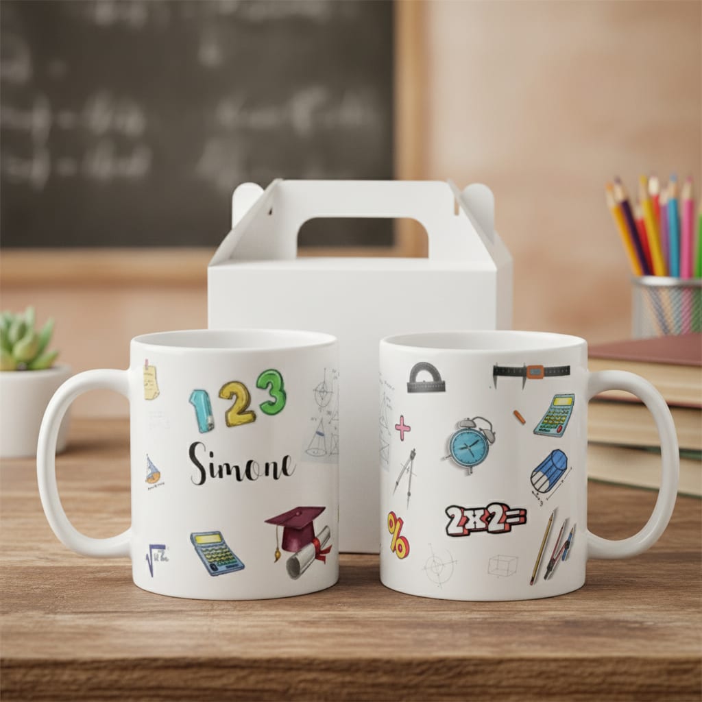 Caneca Personalizada Presente Profissão Professor Matemática - Dia dos Professores (Matemática)