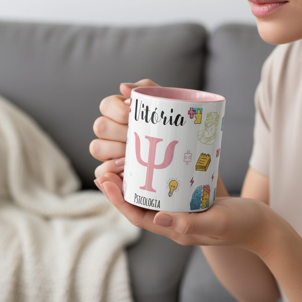 Caneca Personalizada Presente Psicologia Profissão Psicóloga