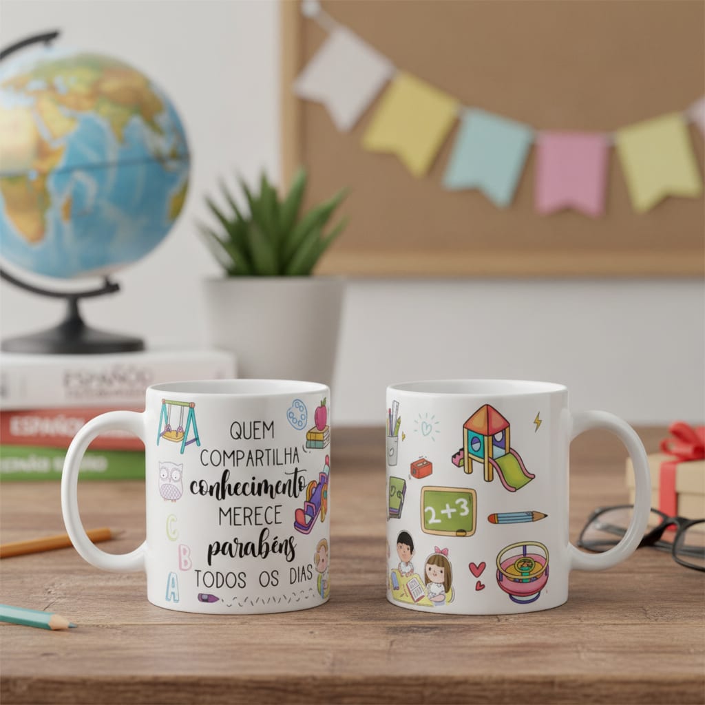 Caneca Personalizada Professor De Espanhol Com Nome - Dia dos Professores (Espanhol)