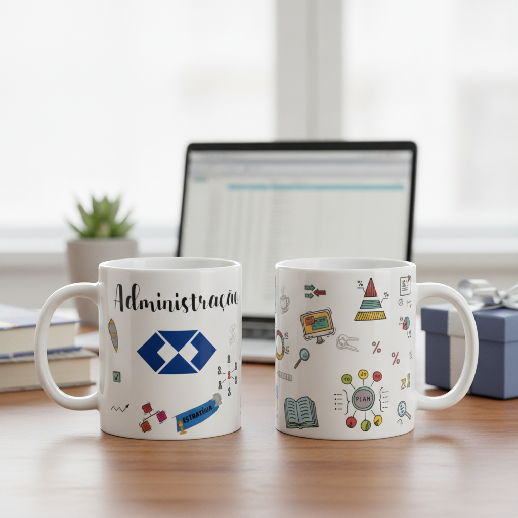 Caneca Personalizada Profissão Administração Pronta Entrega - Profissões (Administração)