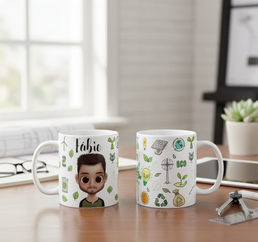 Caneca Personalizada Profissão Engenharia Ambiental