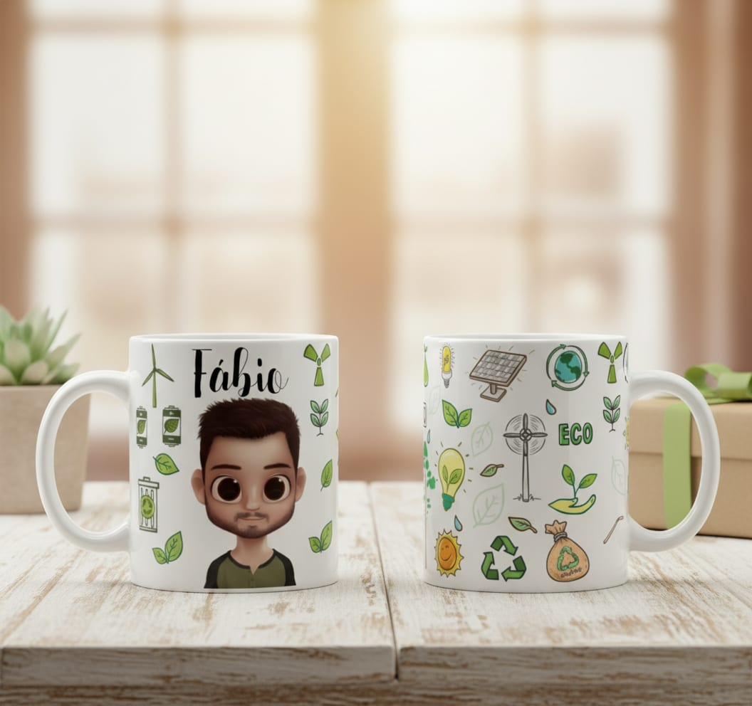 Caneca Personalizada Profissão Engenharia Ambiental - Profissões (Engenheiro(a))